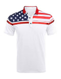 Coofandy American Flag Polo Shirt (US Only) Polos coofandy 