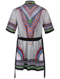Graphic Ruffle Shawl Collar Lightweight Drape Cape (US Only) Cardigans coofandy 