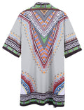 Graphic Ruffle Shawl Collar Lightweight Drape Cape (US Only) Cardigans coofandy 