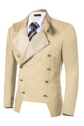 Coofandy Double-Breasted Blazer (US Only) Blazer coofandy Khaki S 