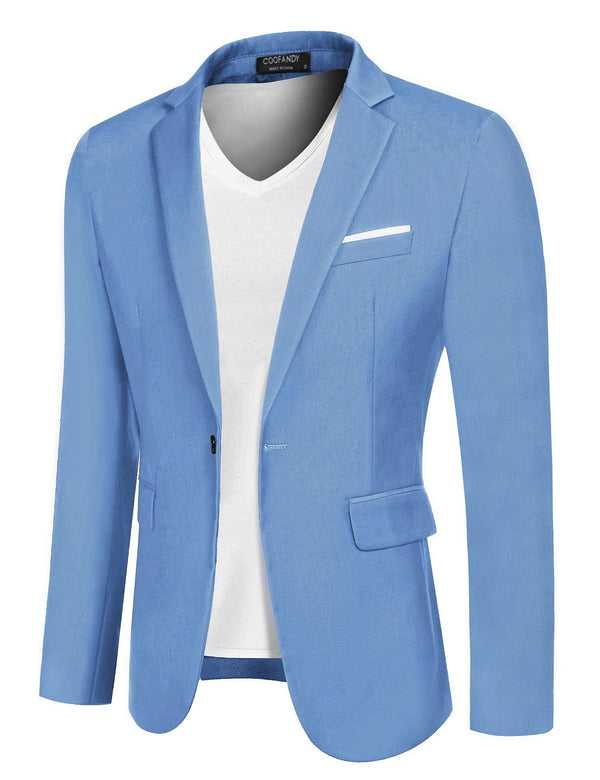 Coofandy Casual Blazer (US Only) Blazer coofandy Light Blue XS 