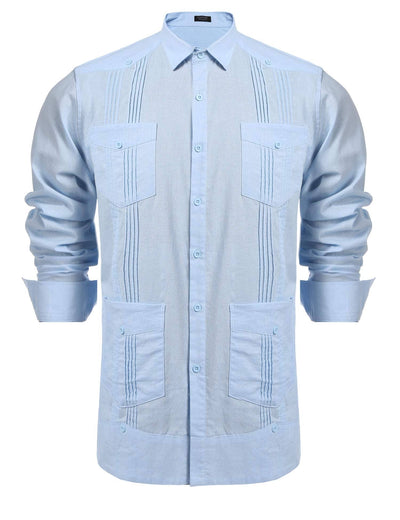 Coofandy Cotton Style Pocket Shirt (US Only) Shirts coofandy 