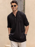 Linen Henley Long Sleeve Shirts with Pocket (US Only) Shirts Coofandy&