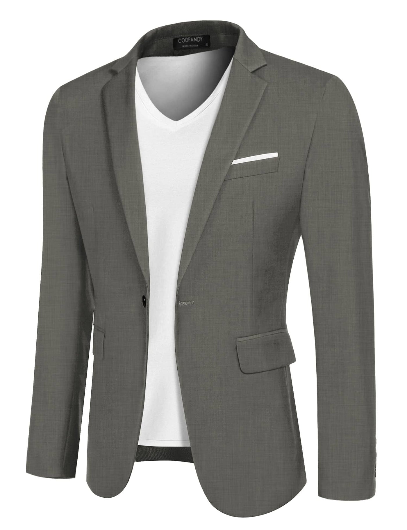 Coofandy Casual Blazer (US Only) Blazer coofandy Medium Grey XS 