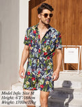 Coofandy Floral One Piece Hawaiian Jumpsuit (US Only) Jumpsuit coofandy 