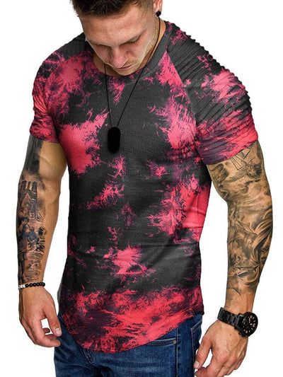 Coofandy Muscle Tie-dye Gym T-shirt (US Only) T-Shirt coofandy 