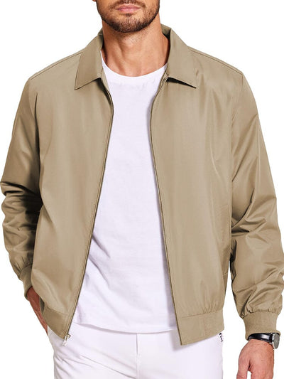 Casual Windproof Bomber Jacket (US Only) Jackets coofandy Khaki S 