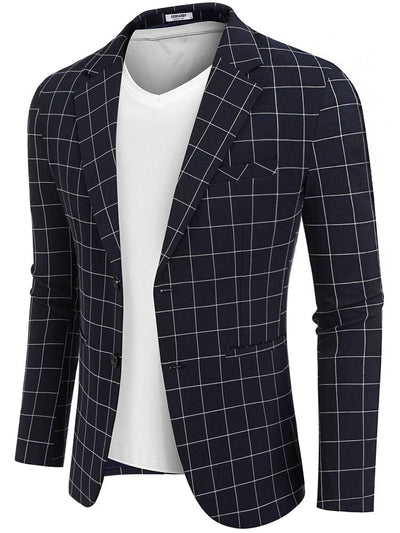 Lightweight Two Button Blazer Jacket Shirts coofandy 