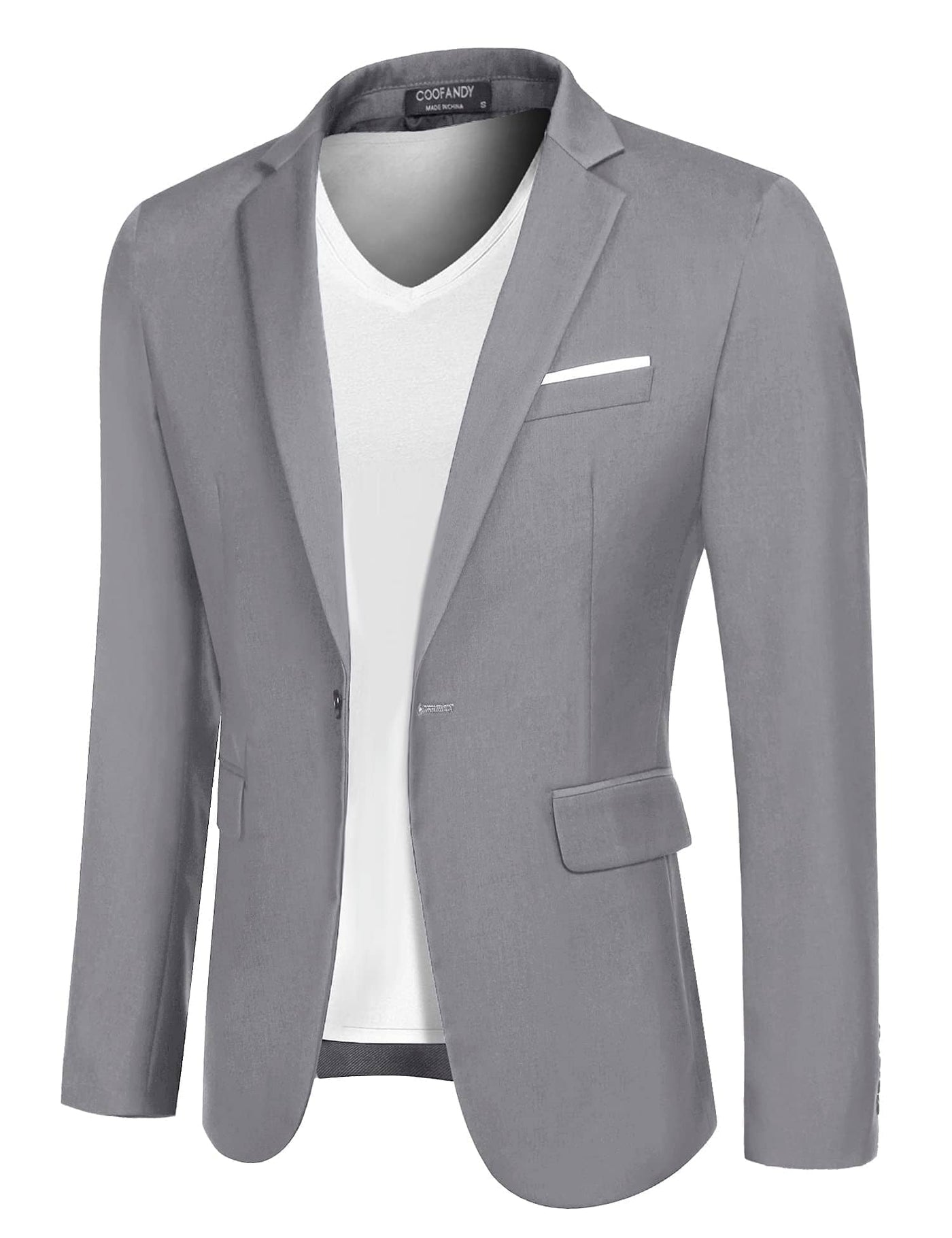 Coofandy Casual Blazer (US Only) Blazer coofandy Light Grey XS 