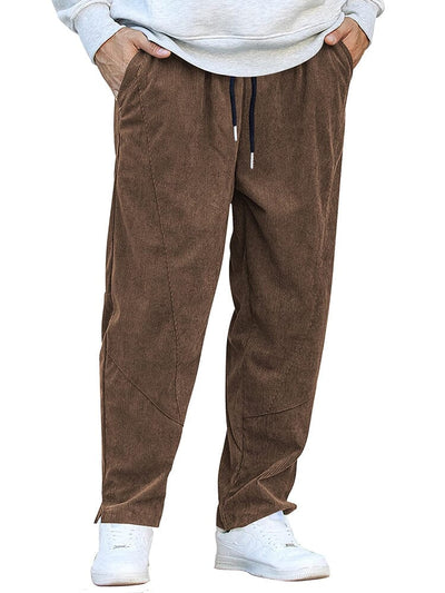 Casual Corduroy Harem Pants (US Only) Pants coofandy Coffee S 