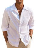 Soft Classic Fit Cotton Shirt (US Only) Shirts coofandy White S 