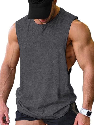 Leisure Workout Muscle Tank Top (US Only) coofandy Dark Grey S 