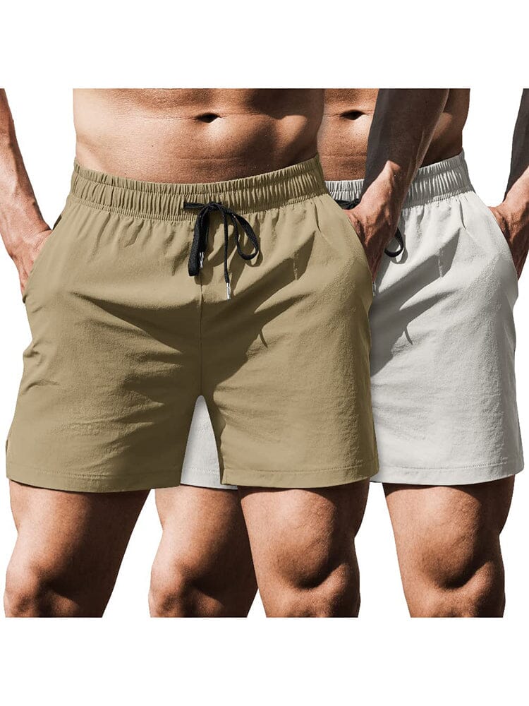 Athletic 2-Pack Workout Hiking Shorts (US Only) Shorts coofandy 