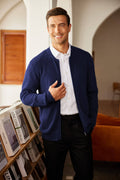 Full Zip Slim Fit Stylish Knitted Cardigan Sweater with Pockets (US Only) Sweaters COOFANDY Store 