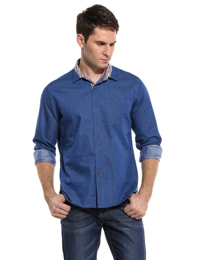 Coofandy Denim Work Shirt (US Only) Shirts coofandy 