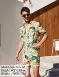 Coofandy Floral One Piece Hawaiian Jumpsuit (US Only) Jumpsuit coofandy 