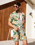 Coofandy Floral One Piece Hawaiian Jumpsuit (US Only) Jumpsuit coofandy 