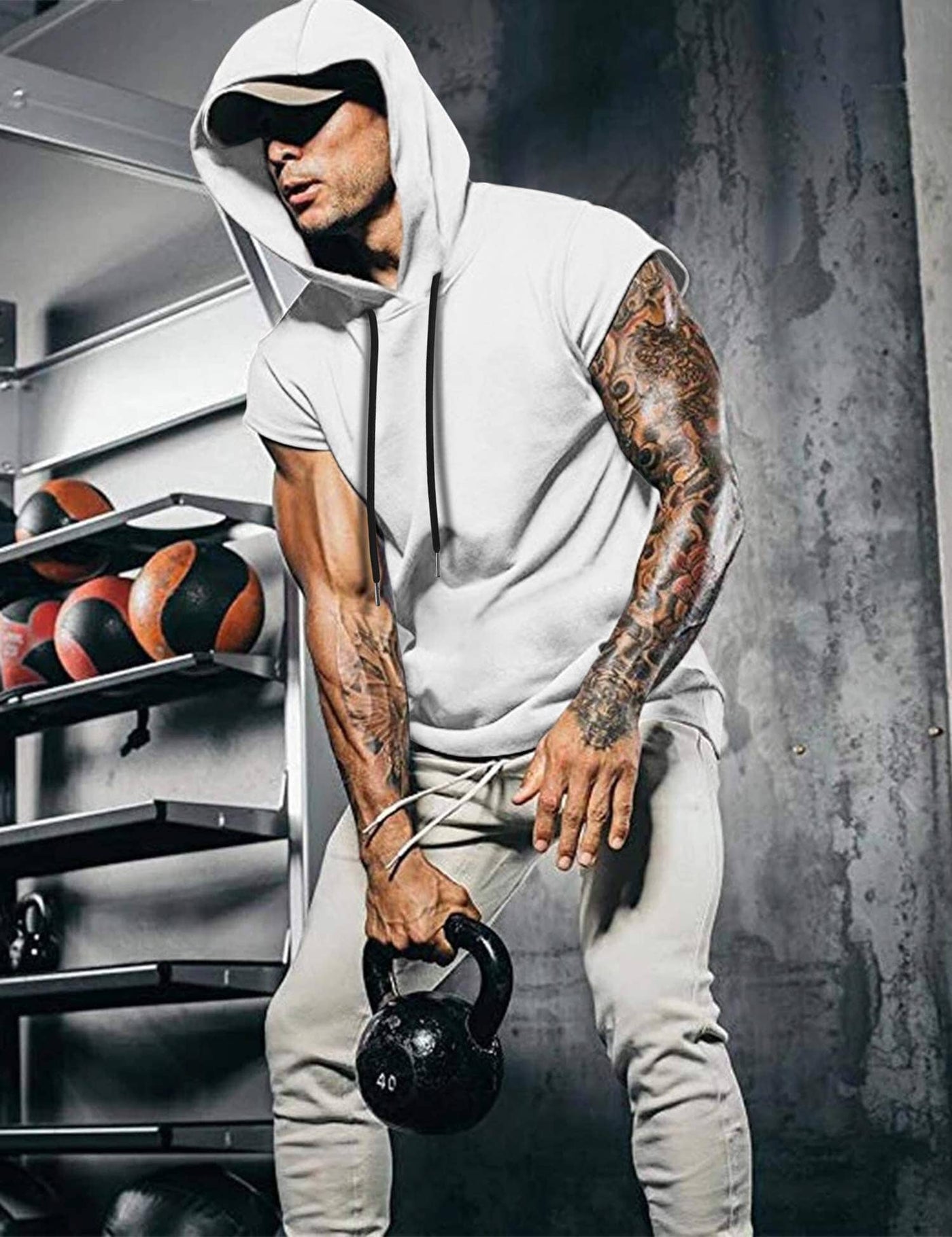 Coofandy Gym Muscle Hooded Tank Top (US Only) Tank Tops coofandy 