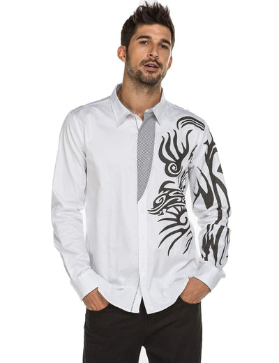 Coofandy Print Dress Shirt (US Only) Shirts coofandy 