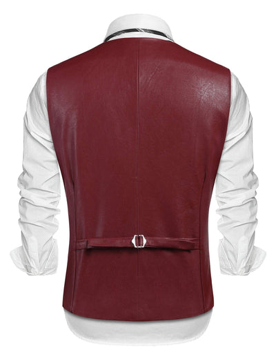 Coofandy Leather Vest (US Only) Vest coofandy 