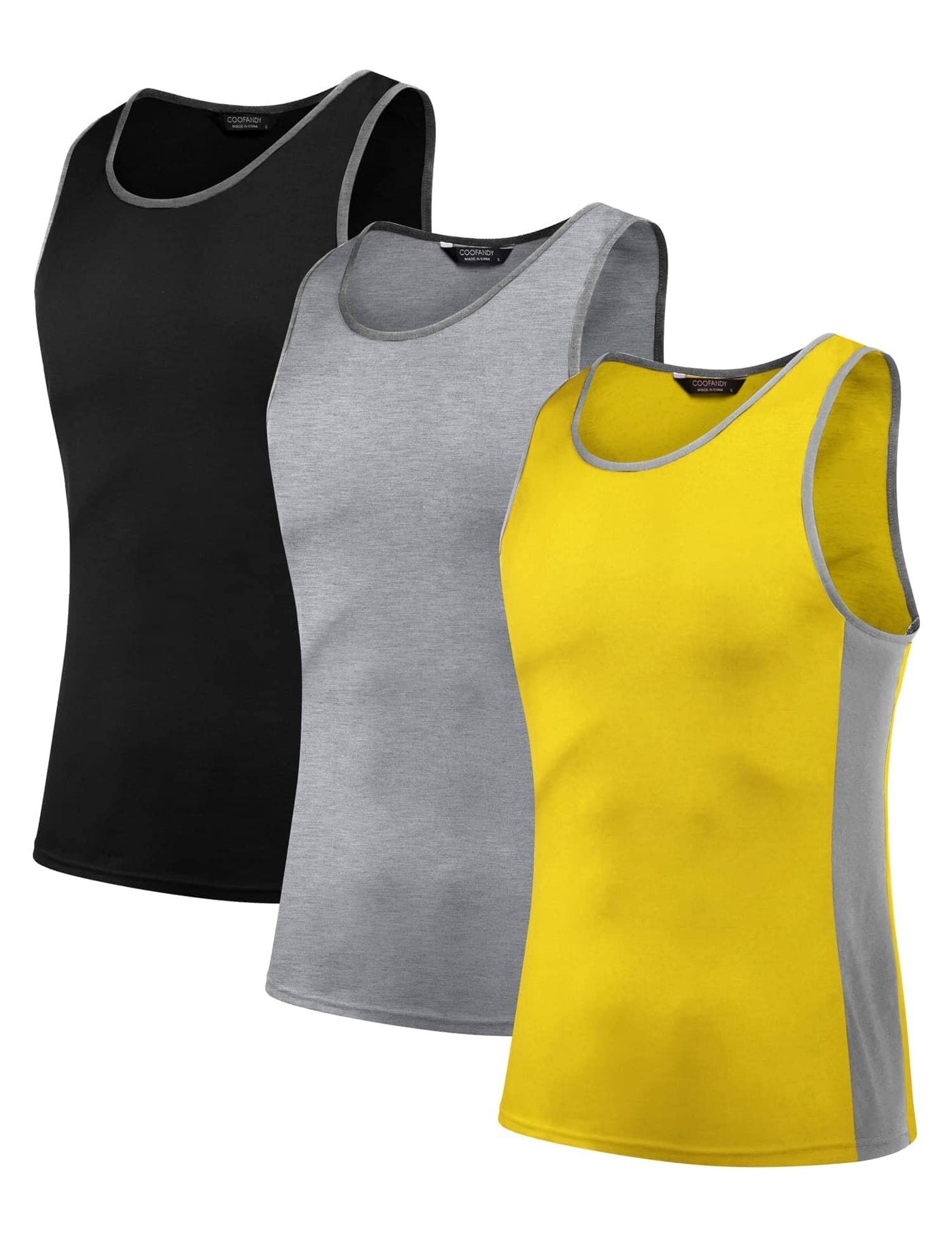 Coofandy 3 Pack Workout Tank Top (US Only) Tank Tops coofandy 