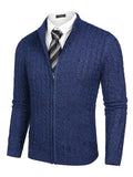 Cardigan Knitted Zip Up Sweater with Pockets (US Only) Sweaters Coofandy&