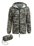 Packable Classic Cycling Outdoor Waterproof Raincoat (US Only) Raincoats coofandy Camo S 