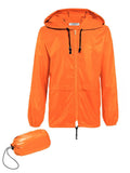 Packable Classic Cycling Outdoor Waterproof Raincoat (US Only) Raincoats coofandy Orange S 